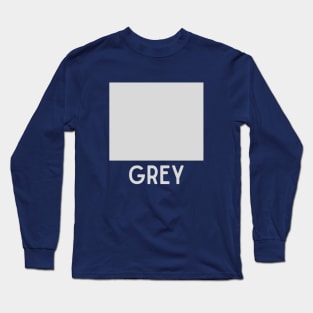Learn Your Colour - Grey Long Sleeve T-Shirt